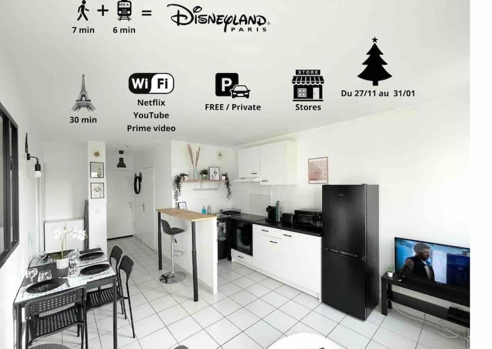 Mickey'S House - Apartments 4 Persons - 10 Min Disneyland Paris Bussy-Saint-Georges Dış mekan fotoğraf