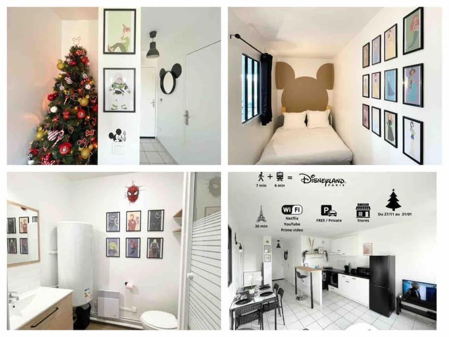 Mickey'S House - Apartments 4 Persons - 10 Min Disneyland Paris Bussy-Saint-Georges Dış mekan fotoğraf